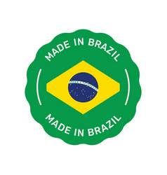 Made In Brazil Colorful Badge