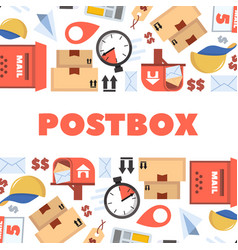 Postal Mail Background Postboxes Delivery Letters