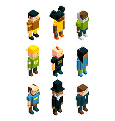 Avatars For 3d Games Isometric Low Poly People