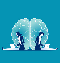 Business Brainstorming Two Sides Brain