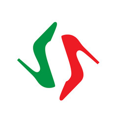 Italian High Heel Icon Logo