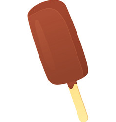 Chocolate Ice Cream Eskimo On A Stick Clipart