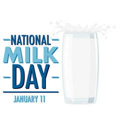 National Milk Day Banner Design