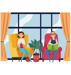 People Sitting At Home Together And Having Rest