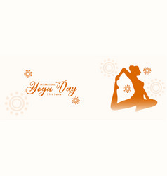 Stylish International Yoga Day Poster