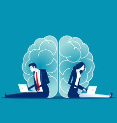 Business Brainstorming Two Sides Brain