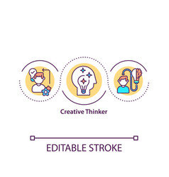 Creative Thinker Concept Icon