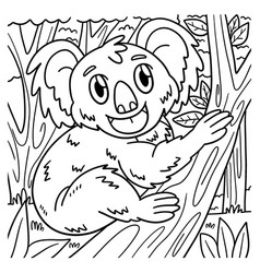 Koala Animal Coloring Page For Kids