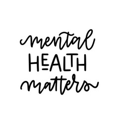 Mental Health Matters Inspirational Graphic