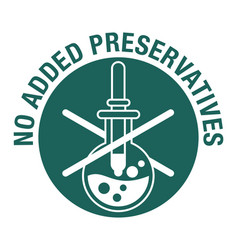 No Added Preservatives Flat Icon For Labeling