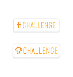 Challenge Social Media Sticker