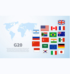 G20 World Map Countries Infographic Saudi Arabia