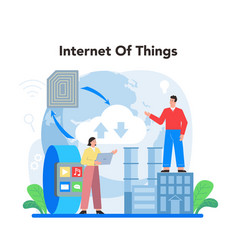 Internet Of Things Concept Idea Of Smart Wireless