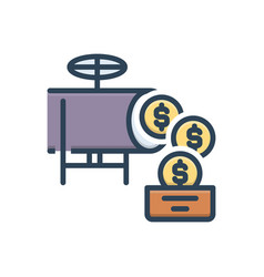 Money flow Royalty Free Vector Image - VectorStock