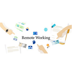 Remote Working Business Distance Networking Home