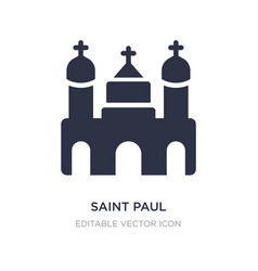 Saint Paul Icon On White Background Simple