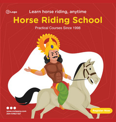 Banner Design Horse Riding School