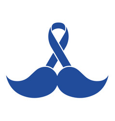 Blue Prostate Cancer Awareness Ribbon