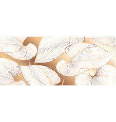 Golden Luxury Botanical Background