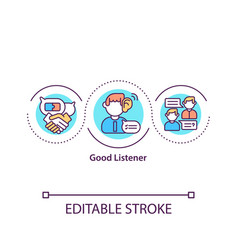 Good Listener Concept Icon