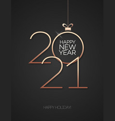 Happy New Year 2021 Greeting Card