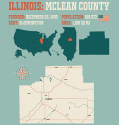 Map Of Mclean County In Illinois