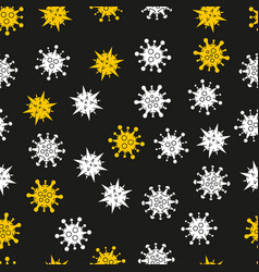 Seamless Pattern With Of Novel Coronavirus