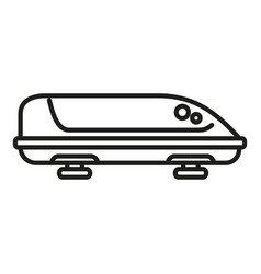 Auto Roof Box Icon Outline Car Travel