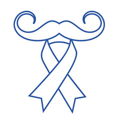 Blue Prostate Cancer Awareness Ribbon