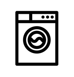 Washing Machine Line Icon Graphics