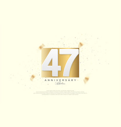 47th Anniversary Celebration With Numbers On