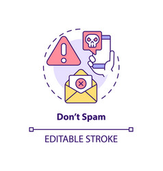 Do Not Spam Concept Icon