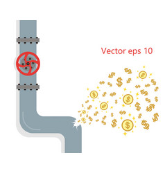 Leak From The Pipeline Is Damaged Crack