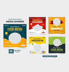 Restaurant Food Menu Advertisement Poster Bundle