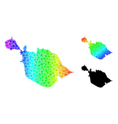 Spectrum Gradient Stars Mosaic Map Of Heard