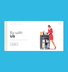 Airplane Service Air Hostess Landing Page