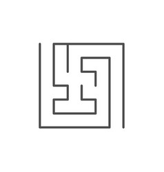 Labyrinth Or Maze Line Icon