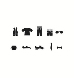 Men S Clothing Accessories Icons Design