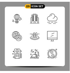 Pictograph Set 9 Simple Outlines Mac