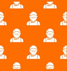 Plumber Man Pattern Orange