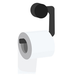 Toilet Paper On A White Background