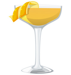 Graphic Of A Cocktail With Lemon Garnish