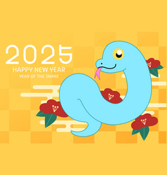 Happy Chinese New Year Of The Snake Cute Card