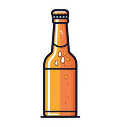 Beer Bottle Icon Symbolizes Refreshing Drink