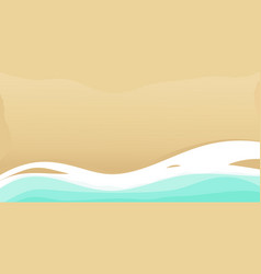 Blue Sea And Beach Summer Banner Background With