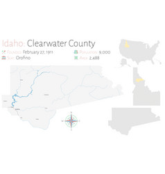 Map Clearwater County In Idaho