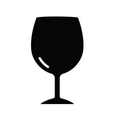 Wine Glass Icon Isolated