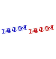 Free License Seals With Unclean Style And Parallel