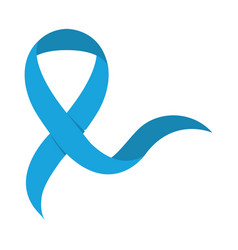 Isolated Prostate Cancer Awareness Ribbon