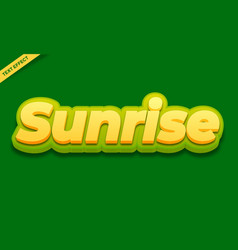 Sunrise Text Effect Design